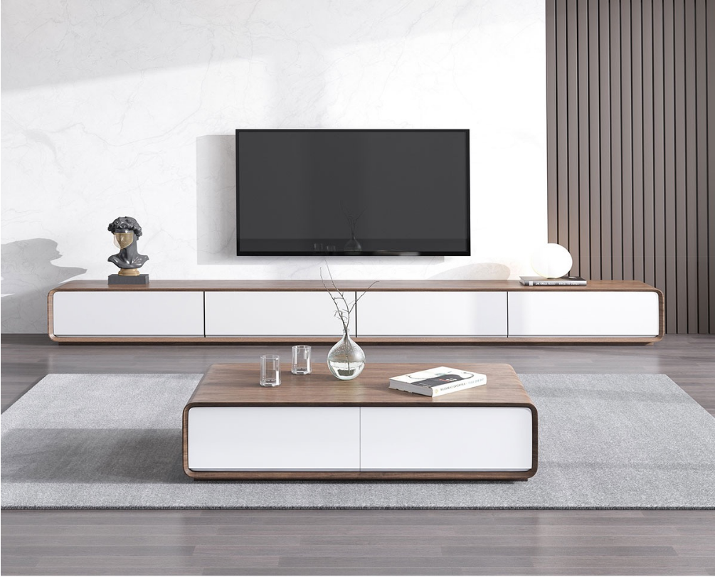 Round Corner TV Unit Or Coffee Table 2m, 2.4m, 3m