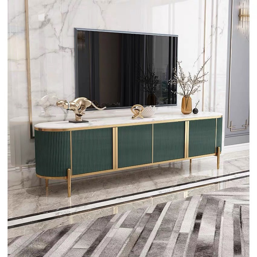 Modern Luxury Sintered Stop Top TV Unit/ Coffee Table/ Buffet Green Buffet