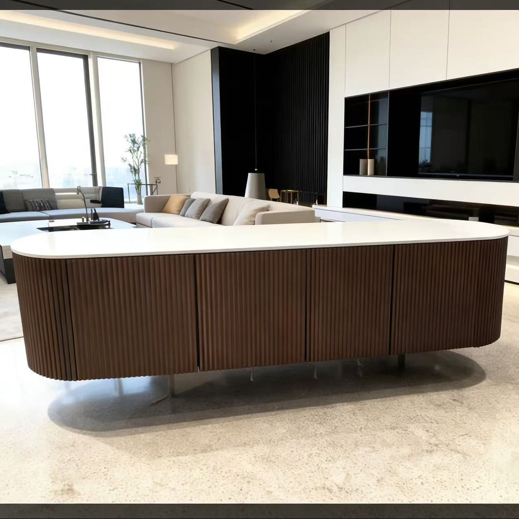 Wooden Oak/ Walnut/ Black colour TV Unit 1.8,  2m, 2.2m & 2.4m