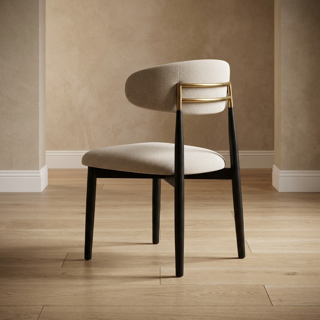 Black & Gold Frame Dining Chair
