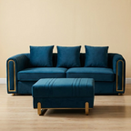 Malachite Green Fabric Lounge Set L2024