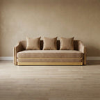 Beige Velvet Lounge Set L2020
