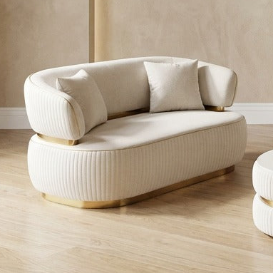 Beige Velvet with gold Lounge Set L2027