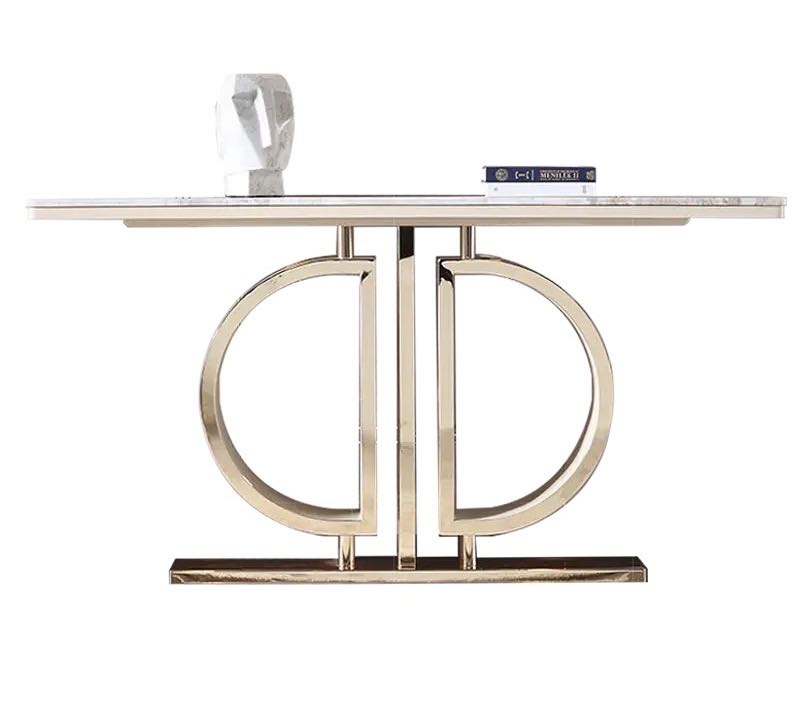 Double D Luxury Console/ Hallway Table with Marble / Sintered Stone