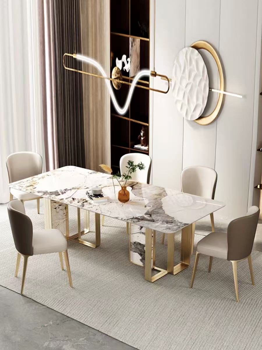 CC Sintered Stone Dining Table with stainless steel - Dining Table Sydney