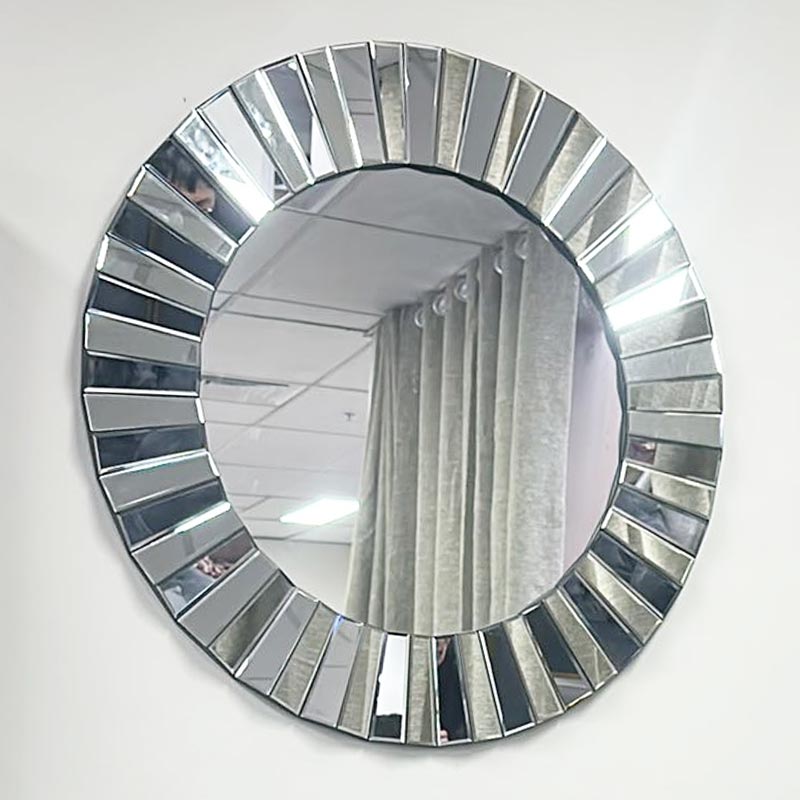 Wall Mirror Silver 90cm x 90 cm Round Mirror
