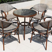 Outdoor Patio Rattan Chairs & Table Set