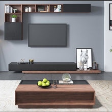 Modern L Style Extendable TV Unit or Matched Colour Pop-Up Multi Space Coffee Table