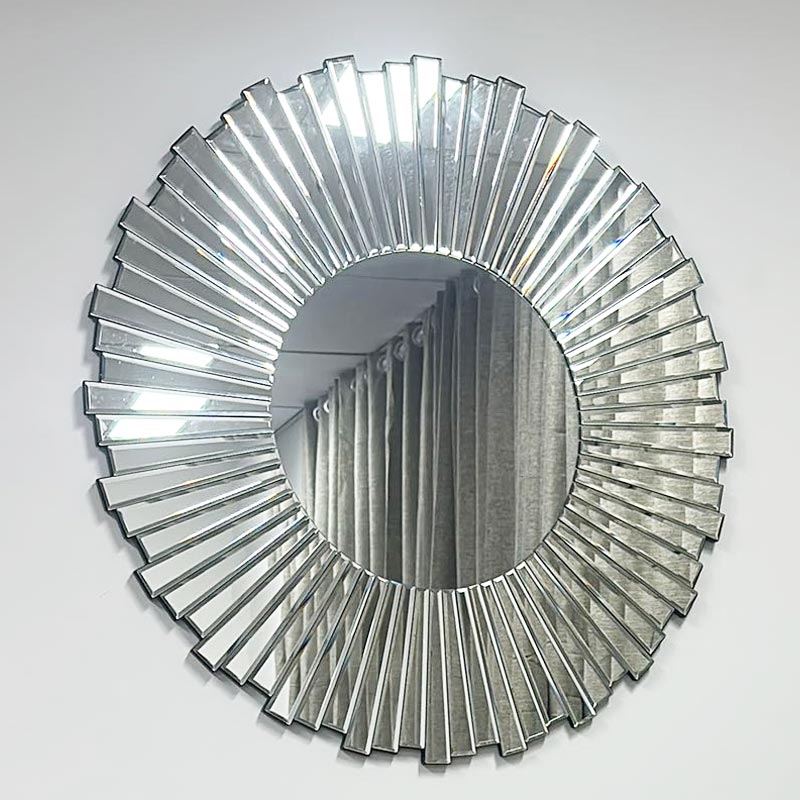 Wall Mirror Silver 90cm x 90 cm Round Mirror