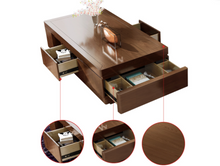 Modern Solid Wood Brown Extendable TV Unit Or Coffee Table