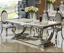 Large Rings Base Dining Table with Marble or Sintered