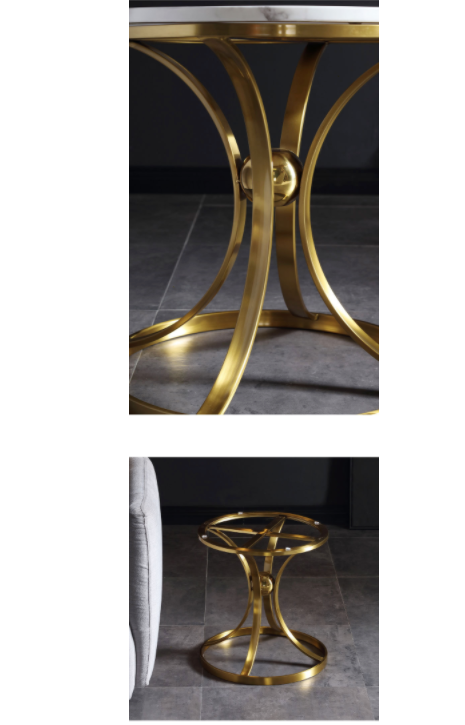 New Marble Top Round Tea Lamp Tables Various Styles