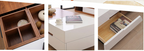 High Gloss & Wooden Grain Extendable TV Unit or Multi Space Coffee Table 709#