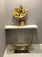 5 U Style Console/ Hallway Table with Marble / Sintered Stone Top