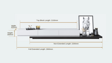 Modern L Style Extendable TV Unit or Matched Colour Pop-Up Multi Space Coffee Table